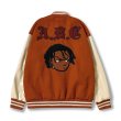 画像2: hip hop boy embroidery jacket BASEBALL JACKET  blouson  ユニセックス 男女兼用ヒップホップボーイ刺繍ジャケットスタジアムジャンパー スタジャン MA-1 ボンバー ジャケット ブルゾン (2)