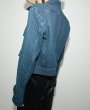 画像8: women's Indigo blue tweed jacket　インディゴブルーツイードジャケット (8)