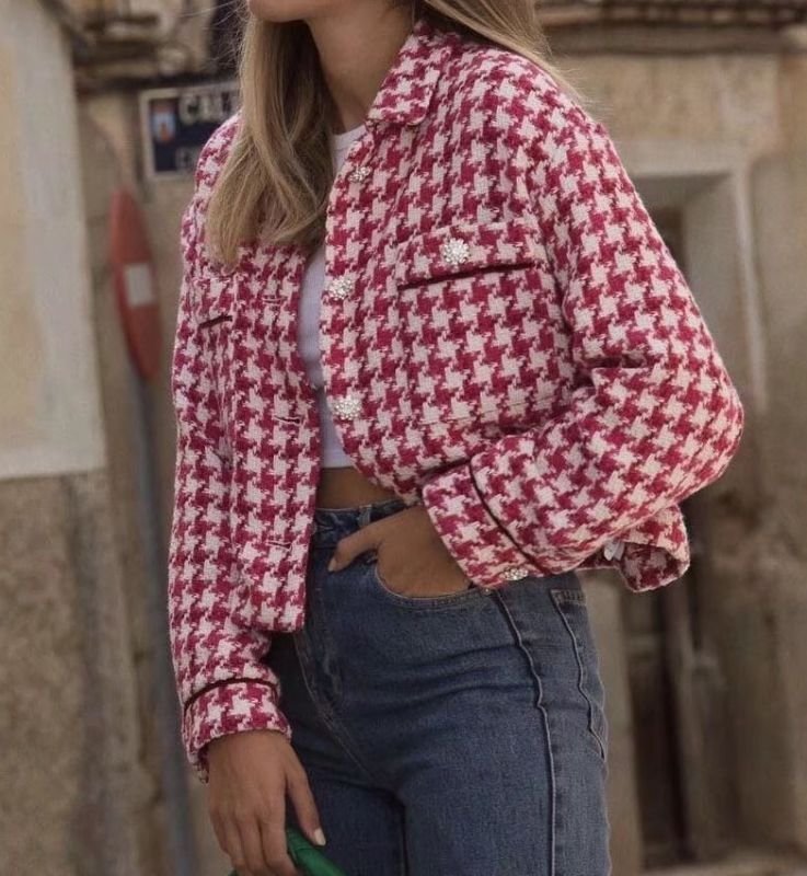 画像3: Women's tweed short jacket　ツイードショート丈ジャケット (3)