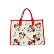 画像2: Minnie Mouse canvas tote shopping bag ミニーマウス キャンバス トート ショッピング バッグ　 (2)