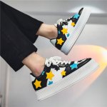 画像7: STAR EMBLEM LACE-UP LEATHER SNEAKERS  ユニセックス男女兼用スター星エンブレムレザーレースアップスニーカーカジュアル シューズ (7)