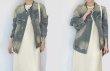 画像6: women's Retro Wash Denim Personality Round Neck Jacket  denim jacket  G Jean jacket 　レトロウォッシュラウンドネックデニムジャケットデニムGジャン (6)