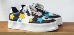 画像6: STAR EMBLEM LACE-UP LEATHER SNEAKERS  ユニセックス男女兼用スター星エンブレムレザーレースアップスニーカーカジュアル シューズ (6)