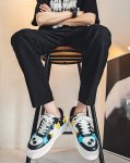 画像9: STAR EMBLEM LACE-UP LEATHER SNEAKERS  ユニセックス男女兼用スター星エンブレムレザーレースアップスニーカーカジュアル シューズ (9)