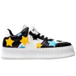 画像4: STAR EMBLEM LACE-UP LEATHER SNEAKERS  ユニセックス男女兼用スター星エンブレムレザーレースアップスニーカーカジュアル シューズ (4)