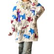 画像2:  Unisex  star print hooded Hoodie  Sweatshirt   ユニセックス 男女兼用スタープリントフーディー スウェット パーカー (2)