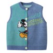 画像2: contrast color cartoon Mickey knitted vest cardigan Knit  　隠れミッキー 編み込み丸首ラウンドネック ベストセーター  ウール (2)