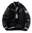 画像3: NASA×circle logo embroidery jacket BASEBALL JACKET  blouson  ユニセックス 男女兼用NASAナサ×サークルロゴジャケットスタジアムジャンパー スタジャン MA-1 ボンバー ジャケット ブルゾン (3)