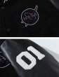 画像13: NASA×circle logo embroidery jacket BASEBALL JACKET  blouson  ユニセックス 男女兼用NASAナサ×サークルロゴジャケットスタジアムジャンパー スタジャン MA-1 ボンバー ジャケット ブルゾン (13)