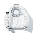 画像2: NASA×circle logo embroidery jacket BASEBALL JACKET  blouson  ユニセックス 男女兼用NASAナサ×サークルロゴジャケットスタジアムジャンパー スタジャン MA-1 ボンバー ジャケット ブルゾン (2)