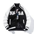 画像2: NASA joint embroidery jacket BASEBALL JACKET  blouson  ユニセックス 男女兼用NASAナサ刺繍ジャケットスタジアムジャンパー スタジャン MA-1 ボンバー ジャケット ブルゾン (2)