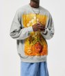 画像6: Oil painting sunflower round neck sweater trainer  ユニセックス男女兼用ひまわりオイルペインティング ラウンドネックスウェットプルオーバートレーナー (6)