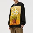 画像5: Oil painting sunflower round neck sweater trainer  ユニセックス男女兼用ひまわりオイルペインティング ラウンドネックスウェットプルオーバートレーナー (5)