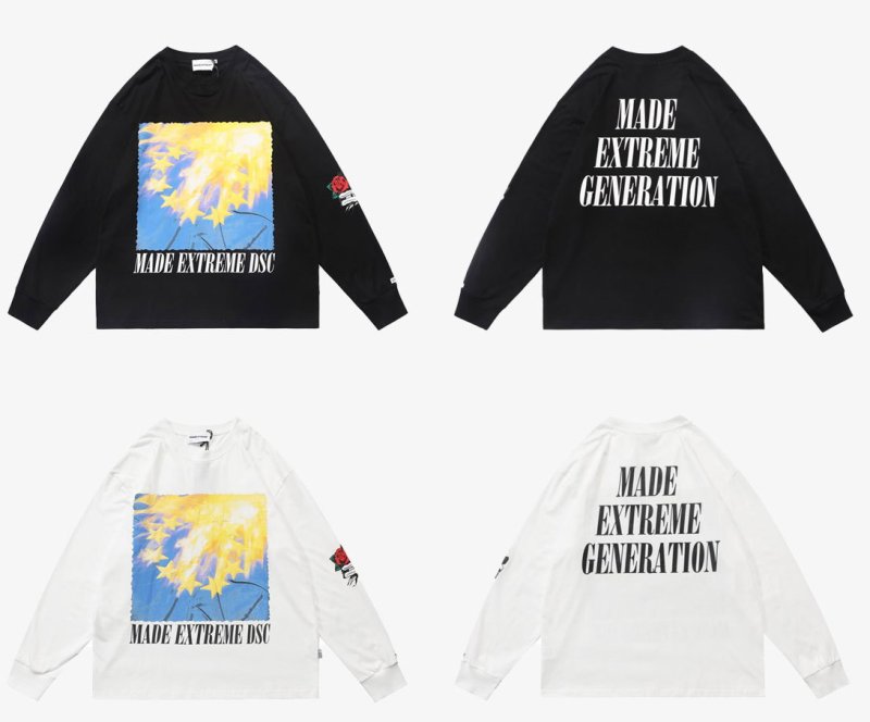 画像10: creative printing loose round neck sweater trainer  ユニセックス男女兼用エクストリーム ラウンドネックスウェットプルオーバートレーナー (10)