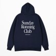 画像1: Sunday Running Club Logo Hoodie sweater  ユニセックス男女兼用Sunday Running Clubロゴスウェットフーディ パーカー (1)