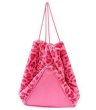 画像1: Pink Leopard Print Hairy Underarm Bag shoulder tote bag　ピンクレオパードヒョウ柄ラージショルダートートフレンチバッグ (1)
