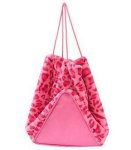 画像1: Pink Leopard Print Hairy Underarm Bag shoulder tote bag　ピンクレオパードヒョウ柄ラージショルダートートフレンチバッグ (1)