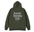 画像3: Sunday Running Club Logo Hoodie sweater  ユニセックス男女兼用Sunday Running Clubロゴスウェットフーディ パーカー (3)