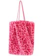 画像2: Pink Leopard Print Hairy Underarm Bag shoulder tote bag　ピンクレオパードヒョウ柄ラージショルダートートフレンチバッグ (2)