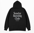 画像4: Sunday Running Club Logo Hoodie sweater  ユニセックス男女兼用Sunday Running Clubロゴスウェットフーディ パーカー (4)