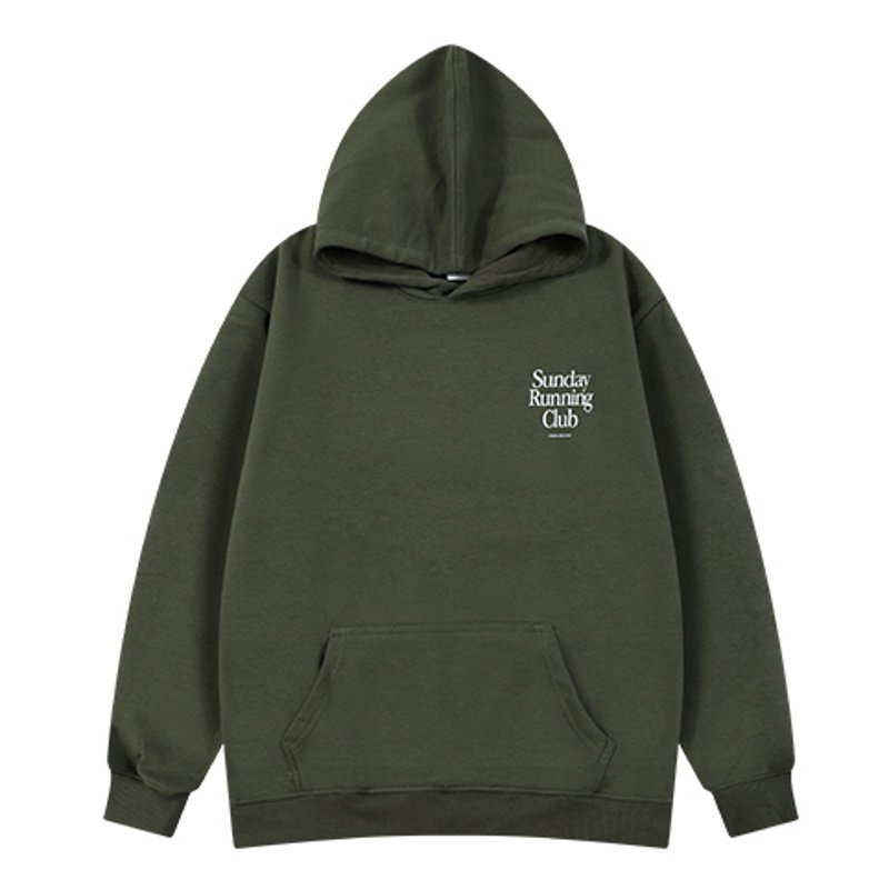 画像7: Sunday Running Club Logo Hoodie sweater  ユニセックス男女兼用Sunday Running Clubロゴスウェットフーディ パーカー (7)
