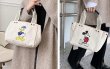 画像9: Donald Duck  Mickey Mouse canvas tote shoulder Eco bag　ドナルドダック＆ミッキーマウスキャンバスショルダートートエコバッグ (9)