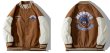 画像6: hip hop boy baseball uniform jacket BASEBALL JACKET  blouson windbreaker　 ユニセックス 男女兼用ヒップホップボーイジャケットスタジアムジャンパー スタジャン MA-1 ボンバー ジャケット ブルゾン (6)