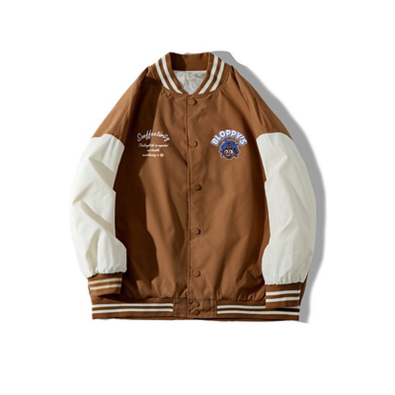 画像9: hip hop boy baseball uniform jacket BASEBALL JACKET  blouson windbreaker  ユニセックス 男女兼用ヒップホップボーイジャケットスタジアムジャンパー スタジャン MA-1 ボンバー ジャケット ブルゾン (9)