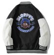 画像1: hip hop boy baseball uniform jacket BASEBALL JACKET  blouson windbreaker　 ユニセックス 男女兼用ヒップホップボーイジャケットスタジアムジャンパー スタジャン MA-1 ボンバー ジャケット ブルゾン (1)