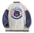 画像2: hip hop boy baseball uniform jacket BASEBALL JACKET  blouson windbreaker　 ユニセックス 男女兼用ヒップホップボーイジャケットスタジアムジャンパー スタジャン MA-1 ボンバー ジャケット ブルゾン (2)