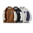 画像10: hip hop boy baseball uniform jacket BASEBALL JACKET  blouson windbreaker　 ユニセックス 男女兼用ヒップホップボーイジャケットスタジアムジャンパー スタジャン MA-1 ボンバー ジャケット ブルゾン (10)