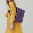 画像7: Four square soft down handbag tote shoulder  bag　ソフトレザーキルティングダウントートショルダーバッグ (7)