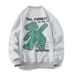 画像4: Paisley bandana print sweatshirt pullover round neck  trainer  ユニセックス男女兼用バンダナ柄 ペイズリーベア熊 ラウンドネックスウェットプルオーバートレーナー (4)