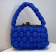 画像4: hand-knitted from thick wool handbag tote shoulder  bag　極太ウール編みハンドメイドスタイルアンダーアームトートショルダーバッグ (4)