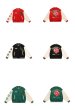 画像7: rose embroidery oversize baseball uniform jacket BASEBALL JACKET  blouson windbreaker　 ユニセックス 男女兼用ローズバラ刺繍ジャケットスタジアムジャンパー スタジャン MA-1 ボンバー ジャケット ブルゾン (7)