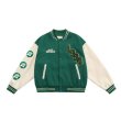 画像6: rose embroidery oversize baseball uniform jacket BASEBALL JACKET  blouson windbreaker　 ユニセックス 男女兼用ローズバラ刺繍ジャケットスタジアムジャンパー スタジャン MA-1 ボンバー ジャケット ブルゾン (6)