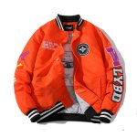 画像3: NY letter logo embroidery oversize baseball uniform jacket BASEBALL JACKET  blouson windbreaker　 ユニセックス 男女兼用NYニューヨークヤンキースレターロゴ刺繍ジャケットスタジアムジャンパー スタジャン MA-1 ボンバー ジャケット ブルゾン (3)