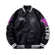 画像9: NY letter logo embroidery oversize baseball uniform jacket BASEBALL JACKET  blouson windbreaker　 ユニセックス 男女兼用NYニューヨークヤンキースレターロゴ刺繍ジャケットスタジアムジャンパー スタジャン MA-1 ボンバー ジャケット ブルゾン (9)