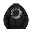 画像3: Circle Logo Pilot Jacket MA-1 pilot jacketembroidery oversize baseball uniform jacket BASEBALL JACKET  blouson windbreaker　 ユニセックス 男女兼用サークルロゴパイロットジャケットスタジアムジャンパー スタジャン MA-1 ボンバー ジャケット ブルゾン (3)