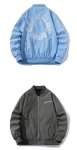 画像10: Circle Logo Pilot Jacket MA-1 pilot jacketembroidery oversize baseball uniform jacket BASEBALL JACKET  blouson windbreaker　 ユニセックス 男女兼用サークルロゴパイロットジャケットスタジアムジャンパー スタジャン MA-1 ボンバー ジャケット ブルゾン (10)