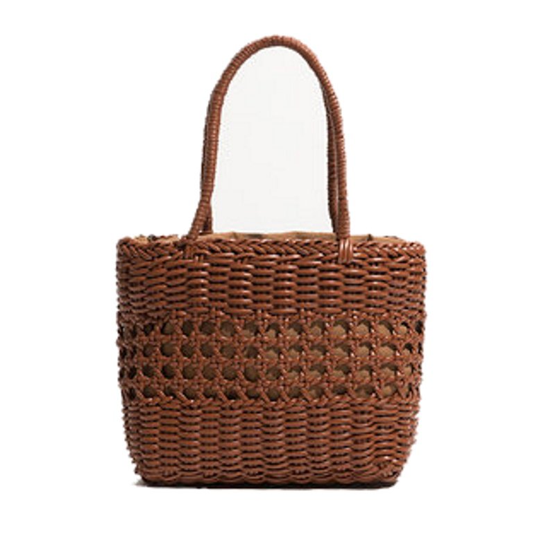 画像10: Mabula woven rattan tote shoulder  bag マブラ編みラタントートショルダー籠かごバッグ (10)
