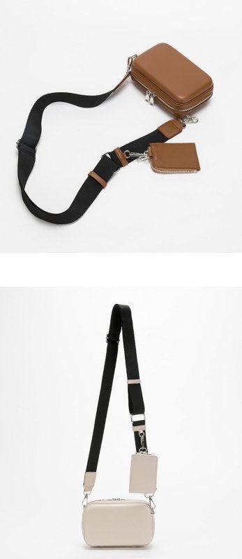 画像8: Square shoulder bag Comes with a mini bag スクエアショルダーバッグミニコバック付き (8)