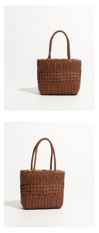 画像5: Mabula woven rattan tote shoulder  bag マブラ編みラタントートショルダー籠かごバッグ (5)