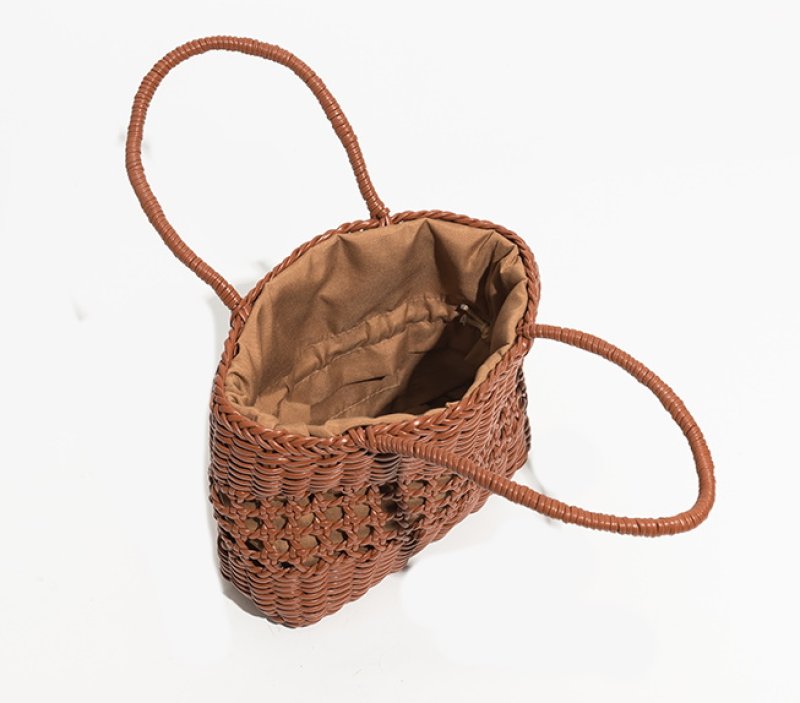 画像9: Mabula woven rattan tote shoulder  bag マブラ編みラタントートショルダー籠かごバッグ (9)