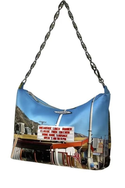 画像13: PHOTO PRINT CHAIN TOTE SHOULDER BAG フォトプリントチェーングラフィックトートショルダーバッグ (13)