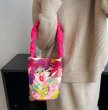 画像5: illustration graffiti cartoon cute handbag bucket bag　イラスト落書きグラフィックバケットトートショルダーバッグ (5)