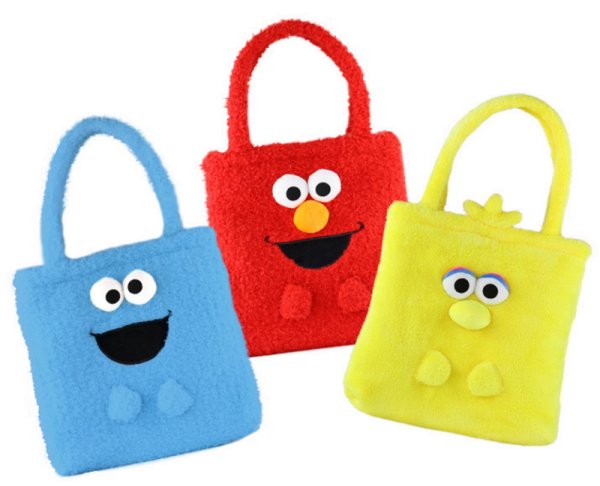 画像1: Sesame Street Elmo Fur Tote Shoulder Bag　セサミストリート エルモファートートバッグ (1)