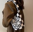 画像6: illustration graffiti cartoon cute handbag bucket bag　イラスト落書きグラフィックバケットトートショルダーバッグ (6)