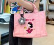 画像7: Snoopy＆ Peanuts Friends Tote BagTOTE SHOULDER BAG　スヌーピー＆ピーナッツトートショルダーバッグ (7)