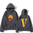 画像4: tongue out smile Hoodie hoodie sweater  ユニセックス男女兼用 舌出しスマイルフーディフーディスウェットパーカー (4)